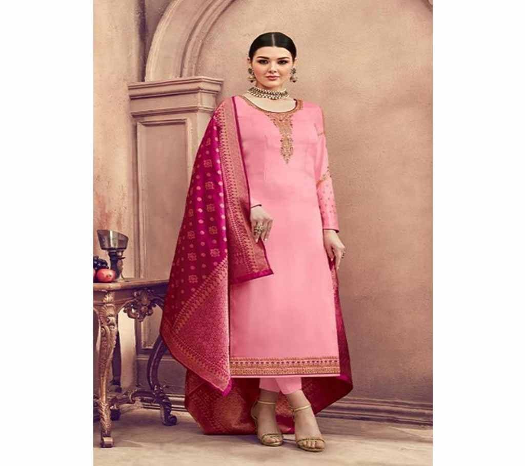 Prm Trendz Ruaab Designer Salwar Suits With Banaras Dupatta - 3048 - Pink Georgette 3Pcs
