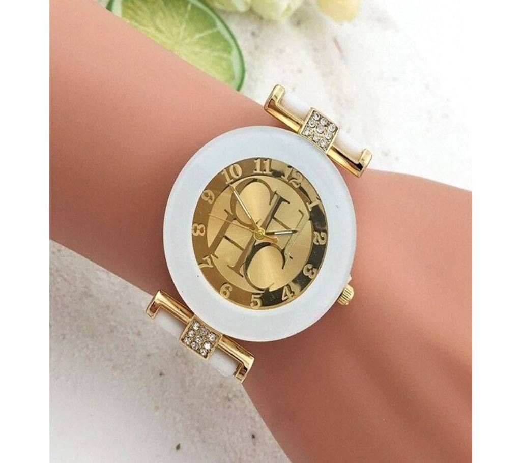 Crystal Silicone Ladies Watch