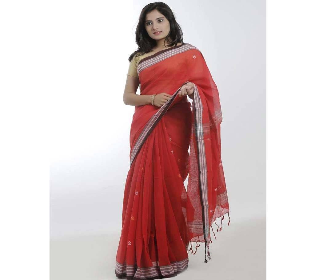 Red color doby par boty saree
