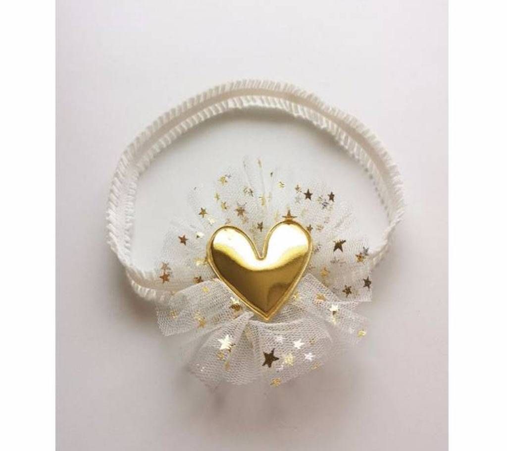 1pcs Cute PU Heart Headbands For Baby girl