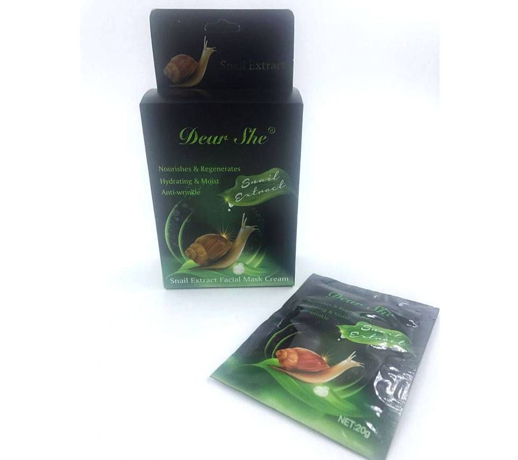 Dear She Snail Extract Facial Mask Cream, 200 gm, China