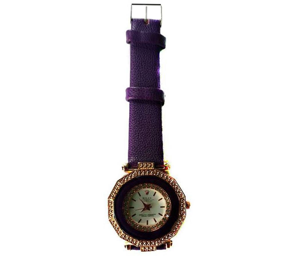 Ladies wrist watch-Purple