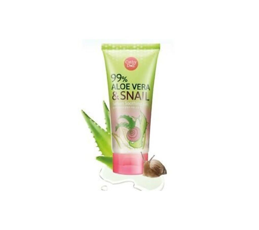 Cathy Doll 99% aloe vera & snail serum soothing gel-175gm-Thailand 