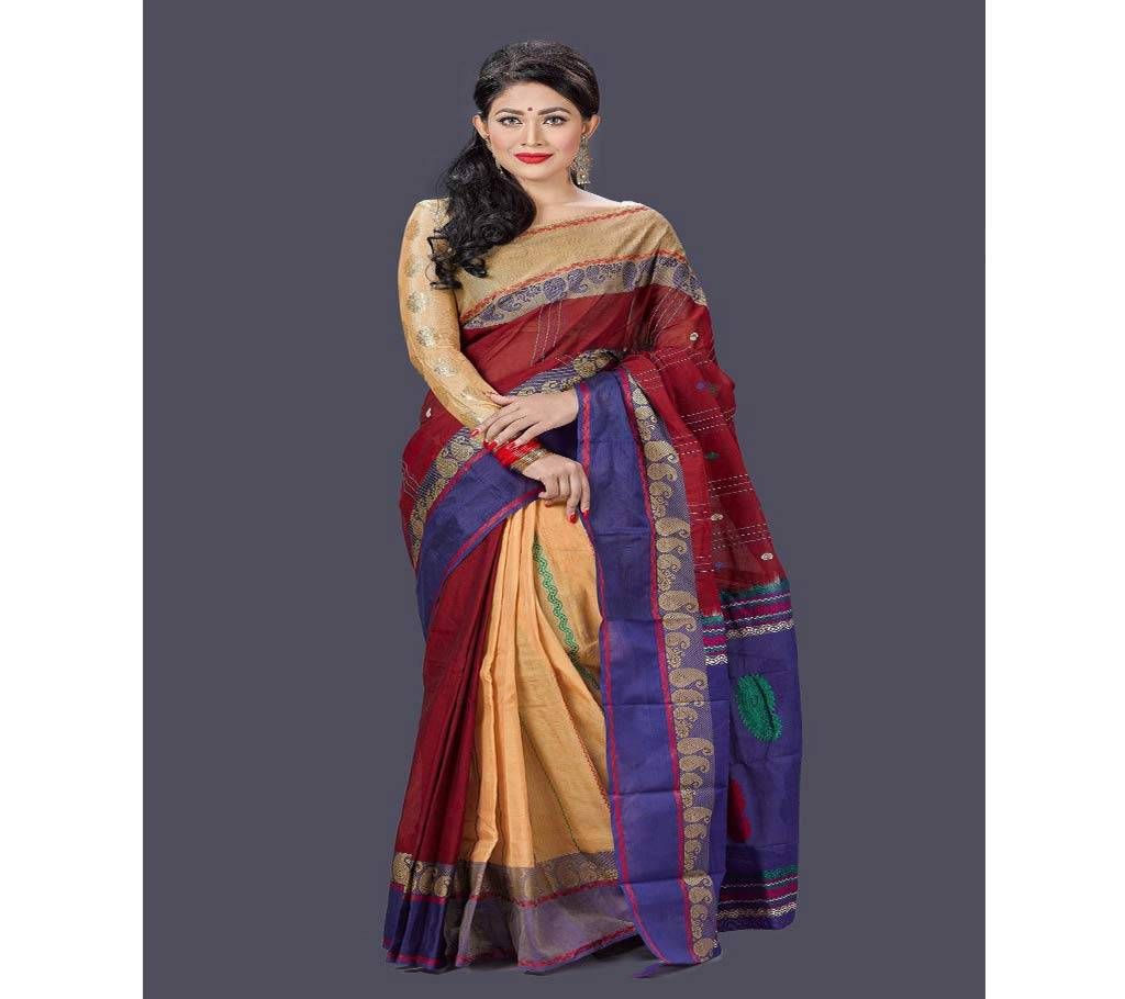 Tangail Hand Work Mosline Cottone Sharee