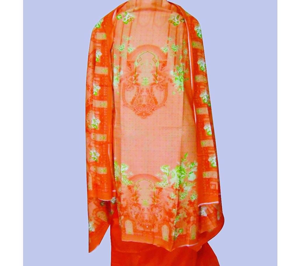 Unstitched Printed Cotton Fashionable Stylish and Comfortable  Exclusive Block Print Cotton Unstitched 3 Piece