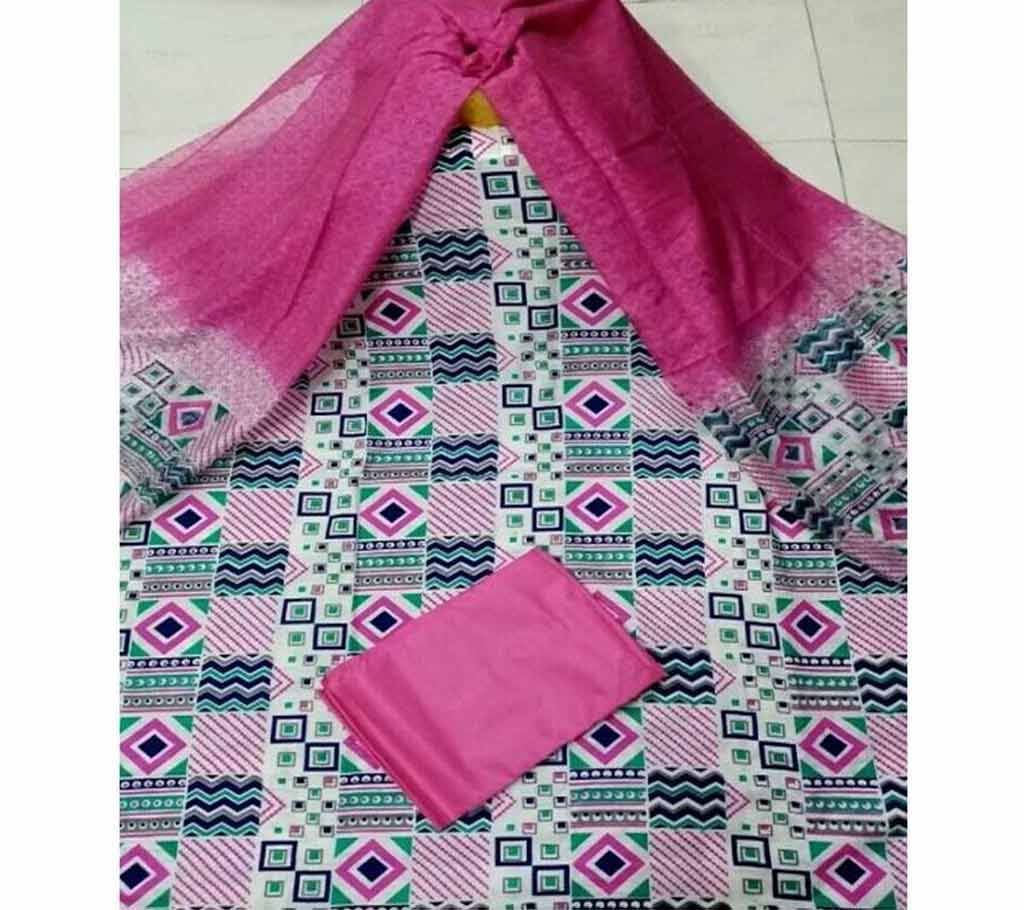 Unstitched Skin Print Salwar Kameez For Women