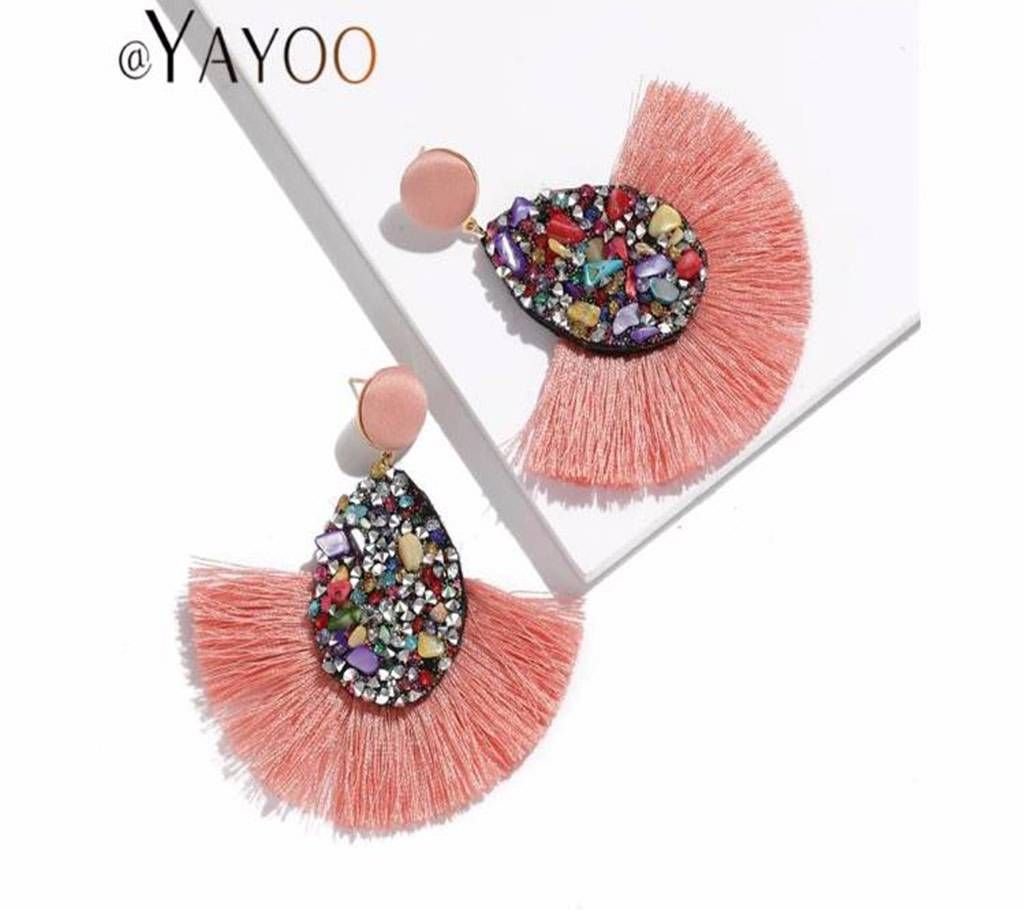 Crystal Tassel Earrings For Women