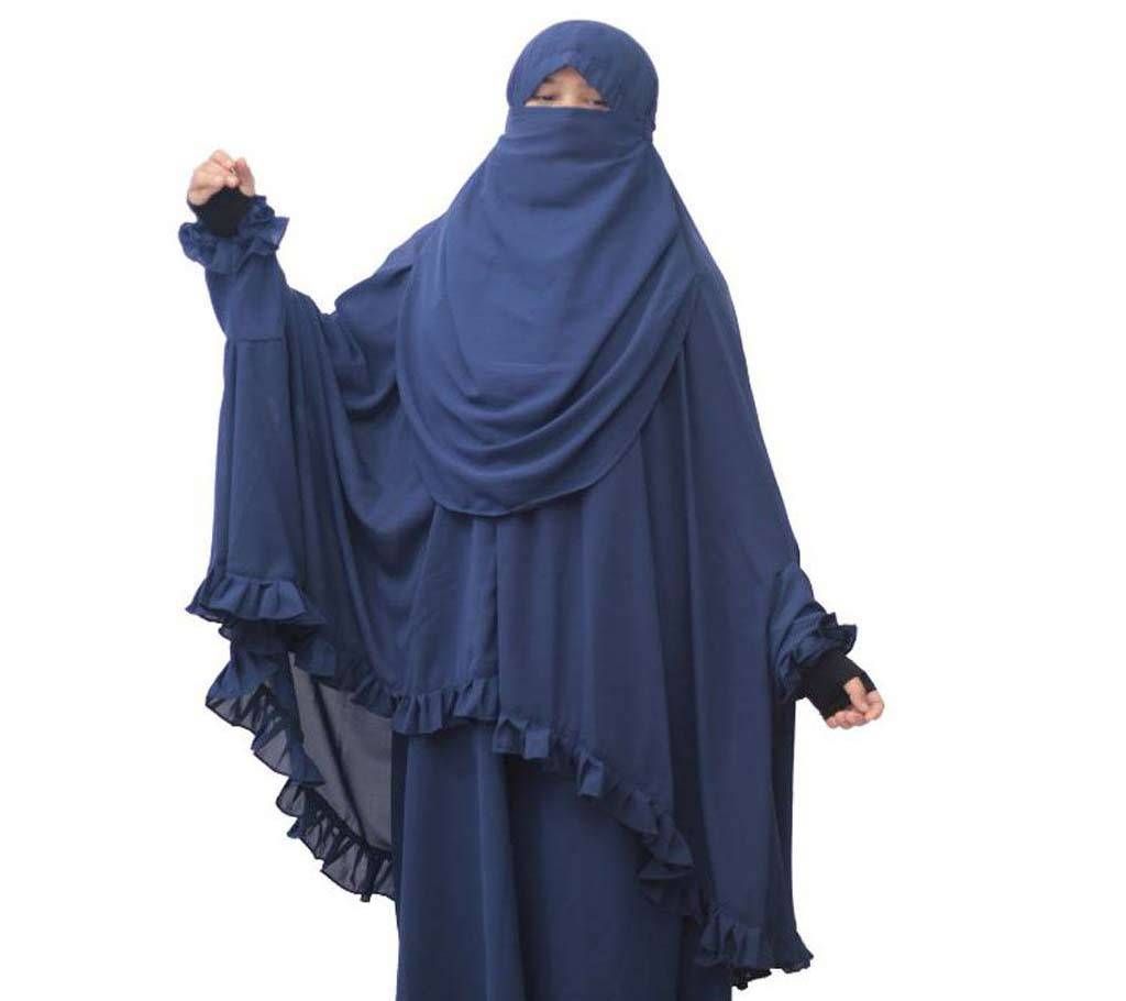Navi blue Full Kuchi khimar 4301