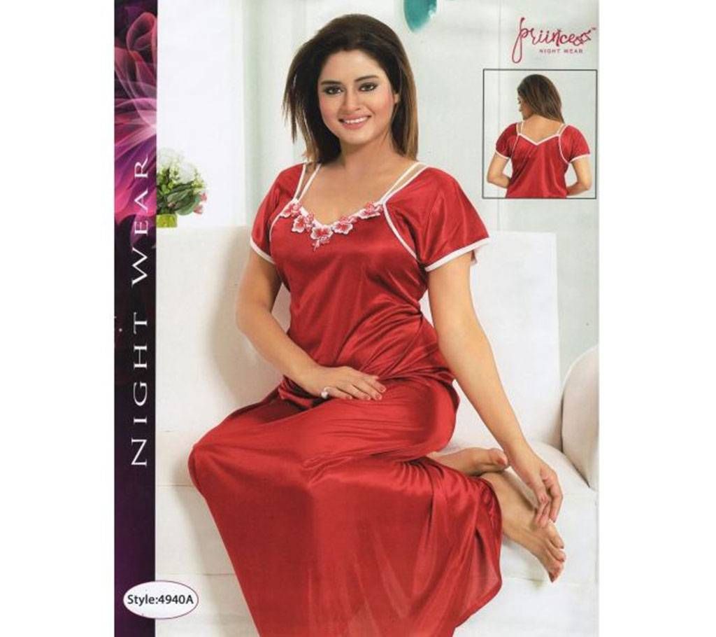 Fashionable One Part Nighty- 4940A Red