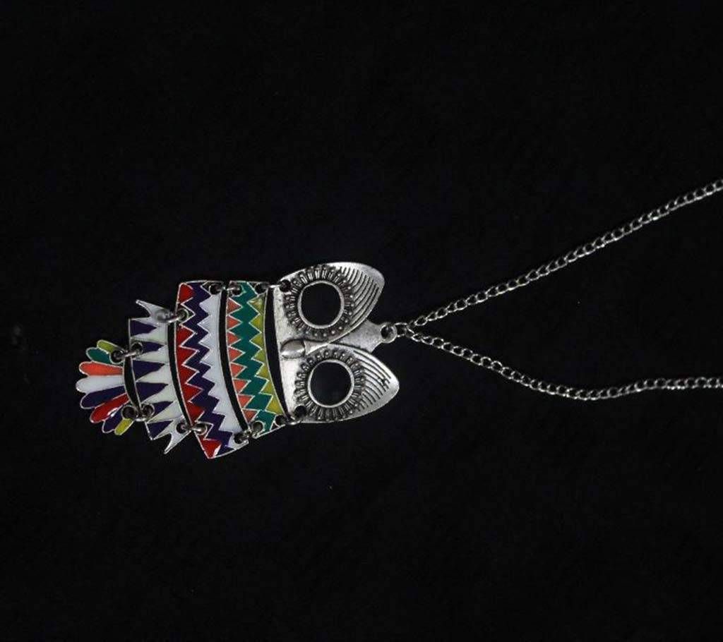 Antique style owl shaped pendent