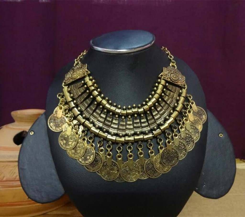 Zinc alloy Coin Necklace 