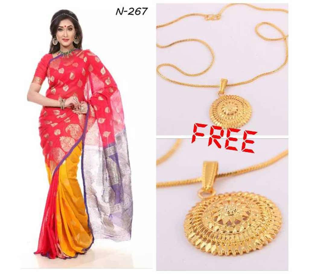 half silk sharre for Valentine with free pendant 