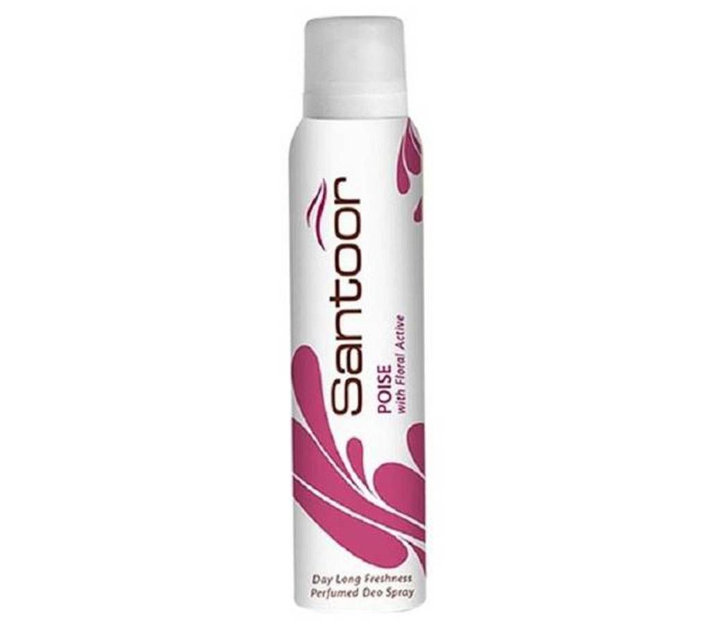 Santoor Poise with Flower Active Body Spray - 150