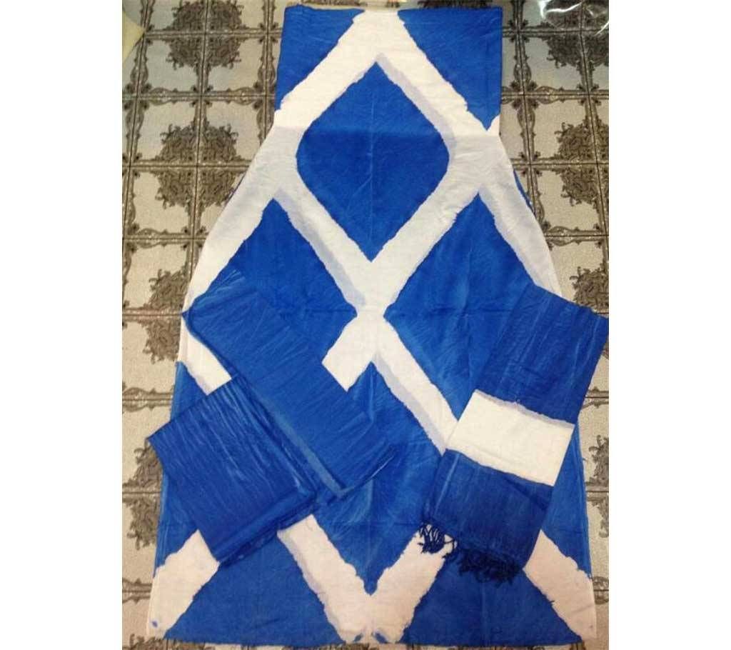 unstitched Cross batique Cotton 3 piece