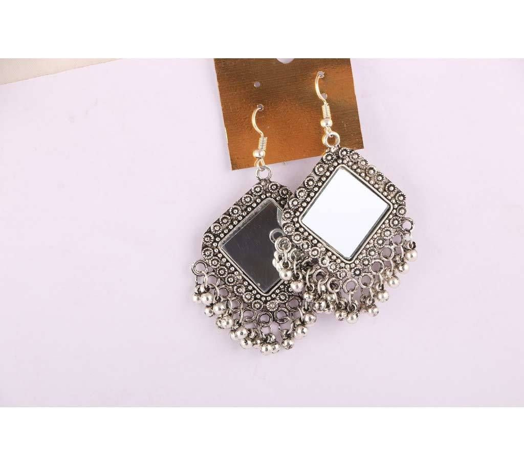 Square Mirror Ear Ring