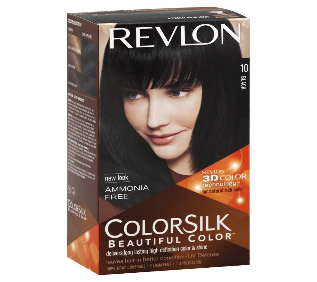 Revlon Colorsilk Beautiful hair color Black 10 USA