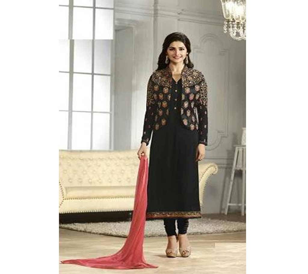 Unstitched Indian Embroidery Georgette Three-pcs (Copy)