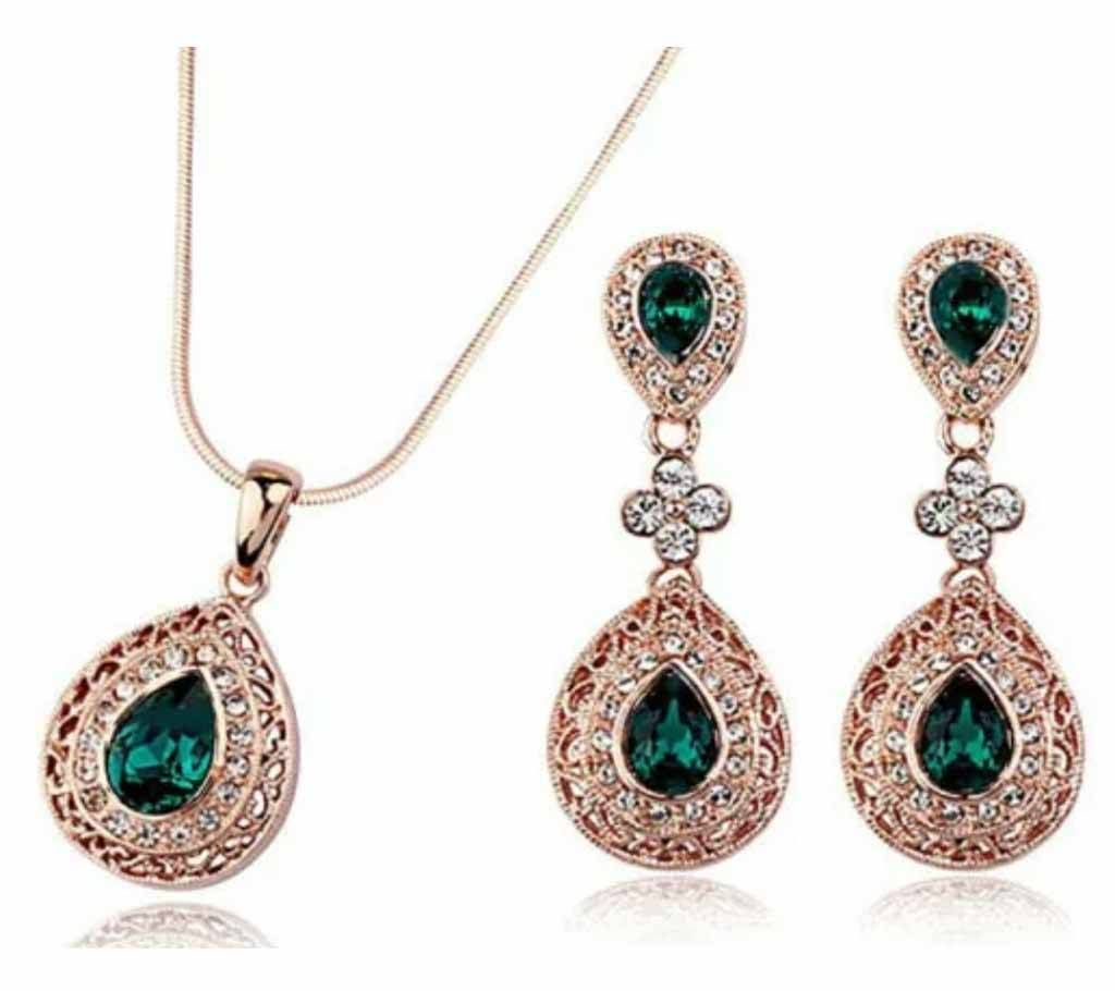 Chia Fashion Crystal Trendy Jewelry set (by Pink Point - CHIA35)