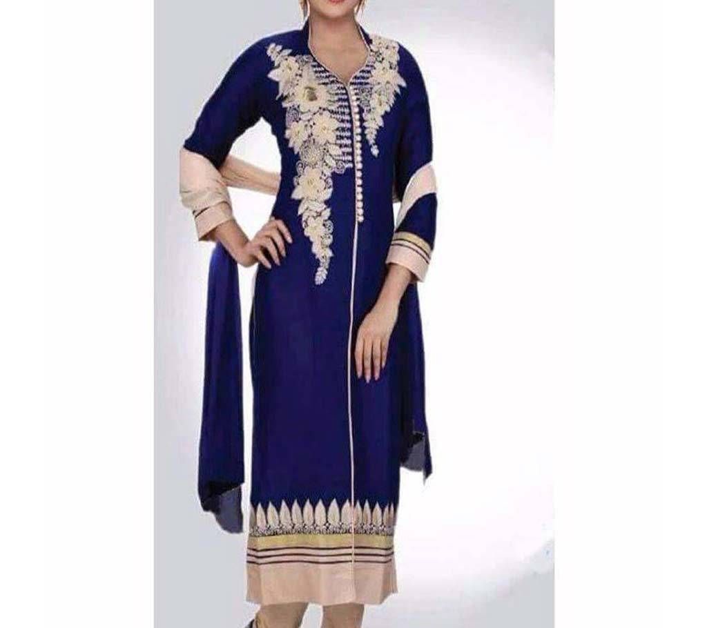 Unstitched Hand Block Printed Cotton Three Piece (Copy)