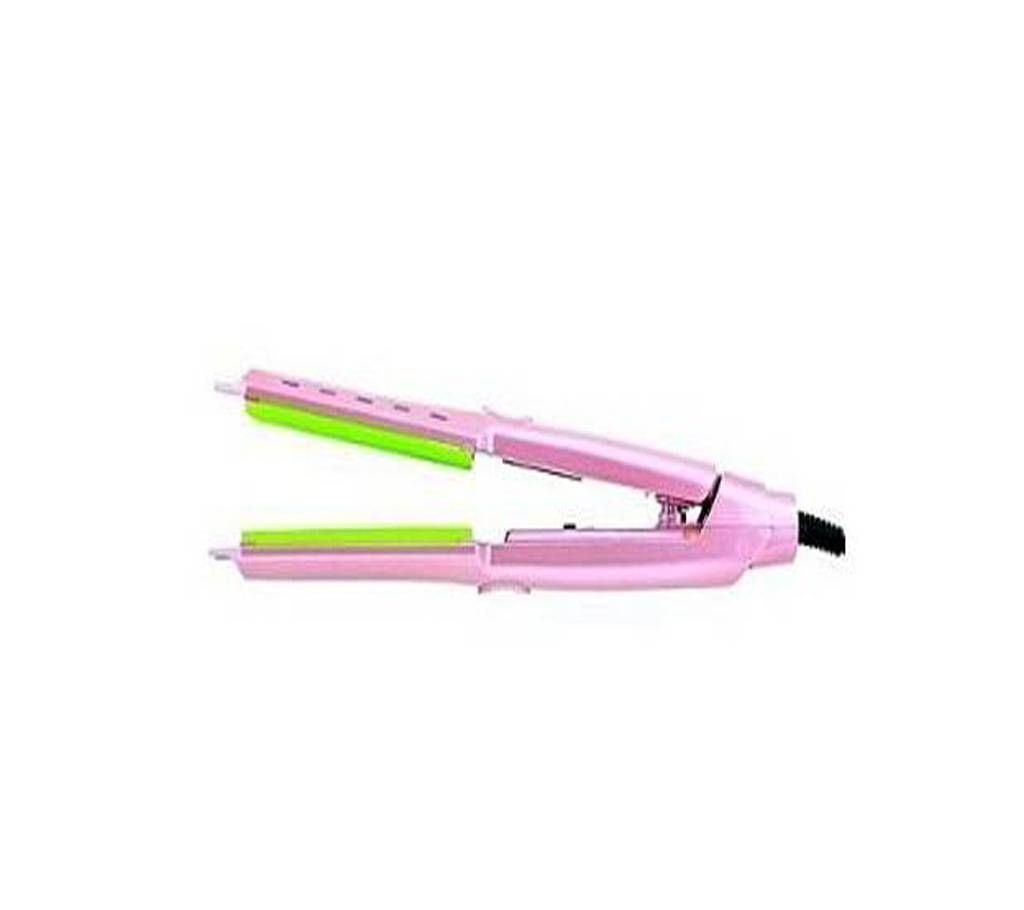 Gemei GM-2957 Hair Straightener - Pink