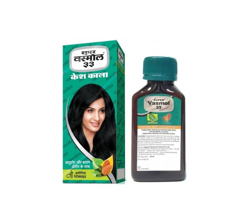 vasmol 33 Kesh Kala - 100 ml - India 
