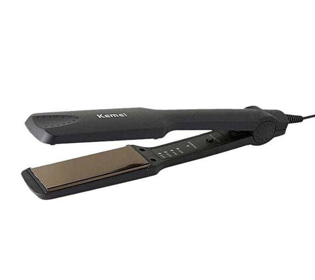 Professional Electronic Hair Straightener KM-329 - Black