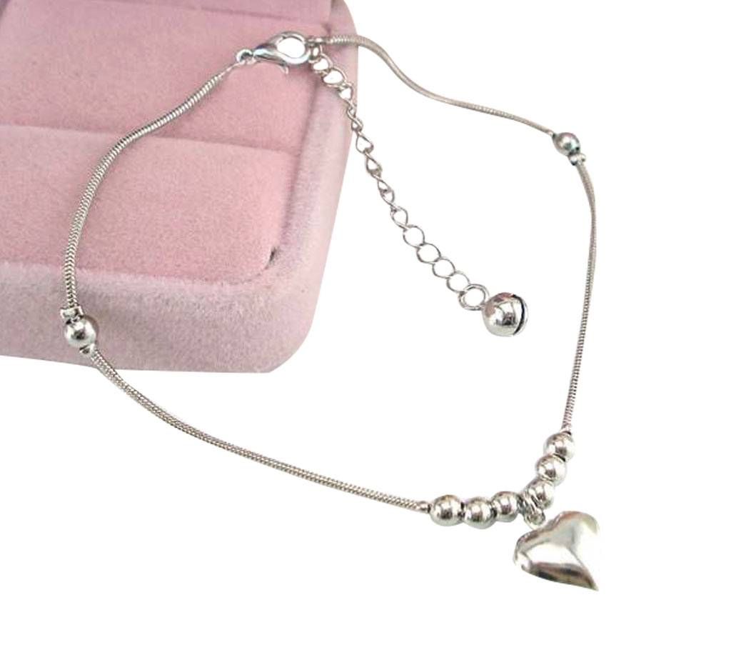 Heart shaped Pendant Anklet