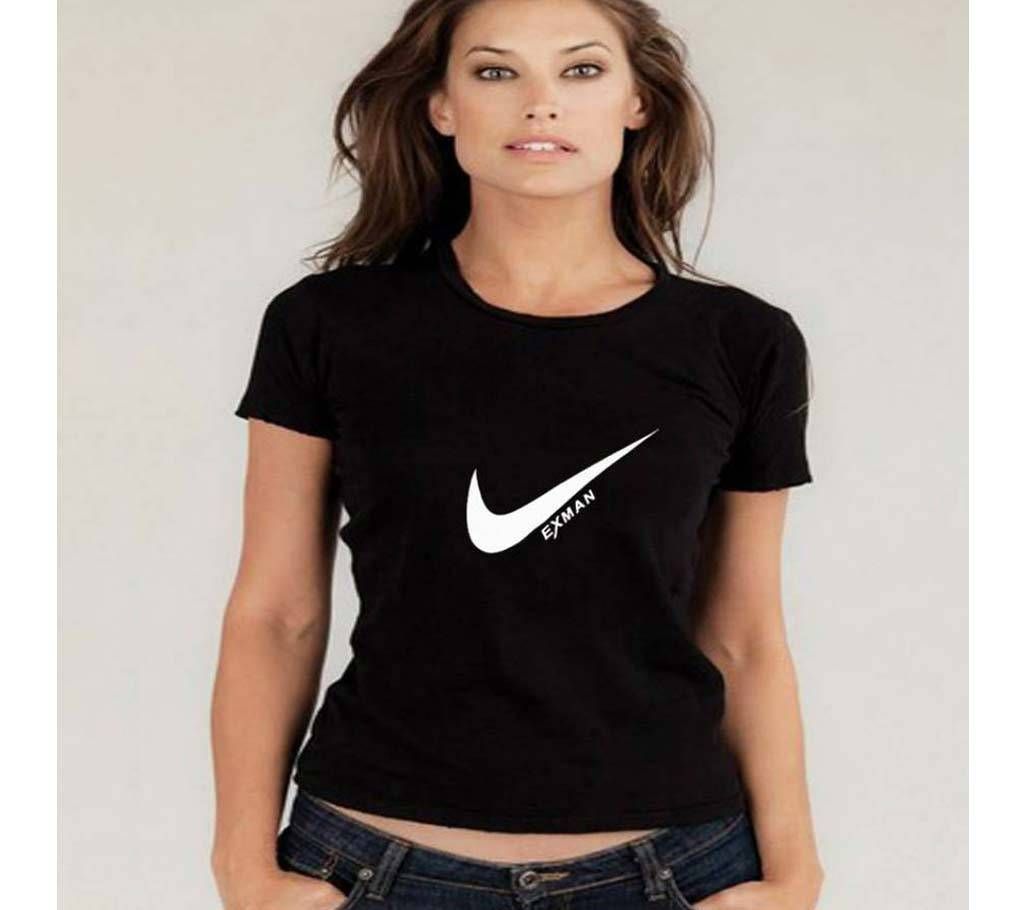 NIKE-Girls Half Sleeve Cotton T-Shirt