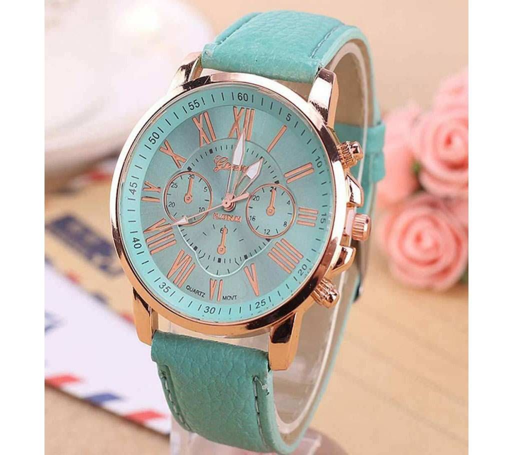 Teal Analogue Wrist Watch for Women