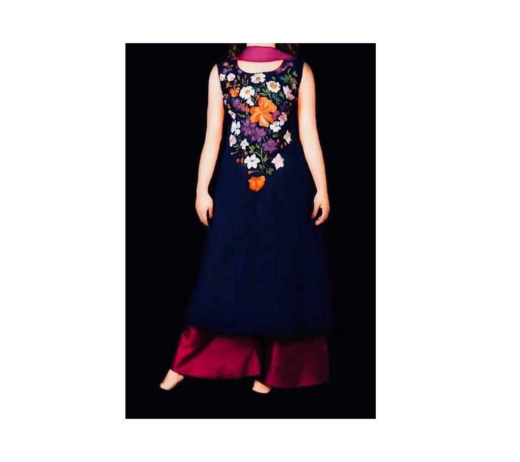 Embroidery soft georgette dress for woman nokshi 038