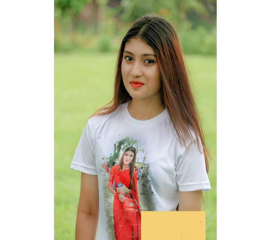 Ladies Half Sleeve Customized T-Shirt