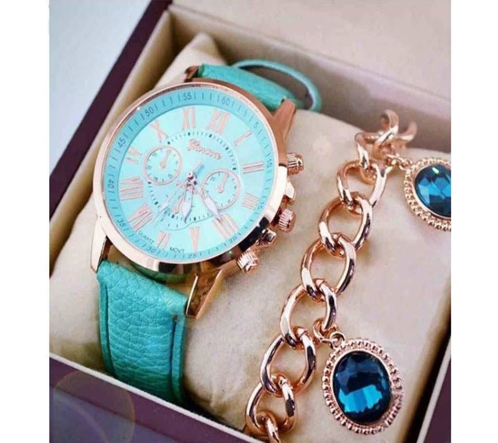 Fashion Geneva Roman Numerals Analog Quartz Watch