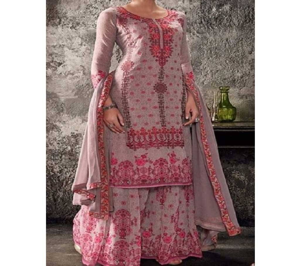 Top Georgette Digital Print With Embroidery Work Salwar Kameez Copy