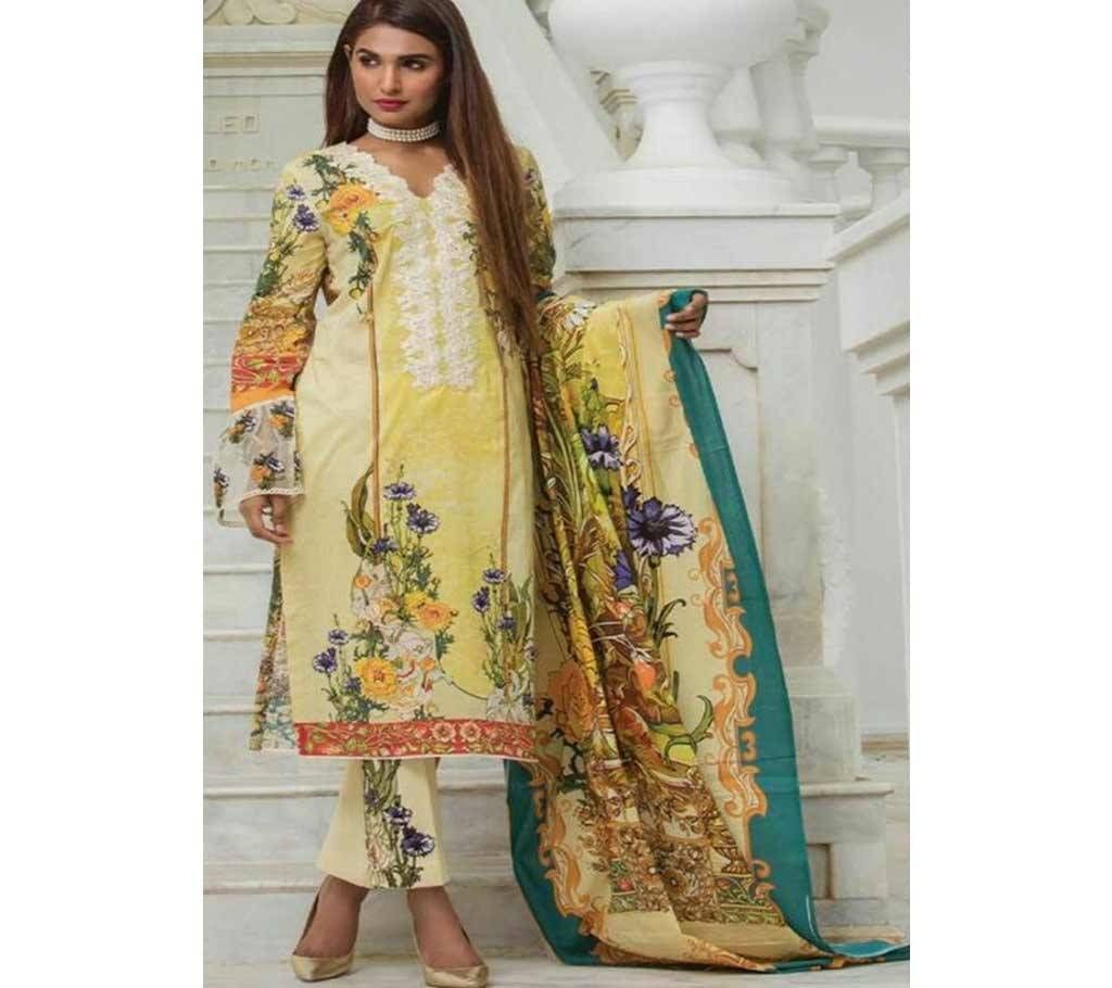 Shree fabs cross stitch chikankari Unstitched Cotton Salwar Kameez
