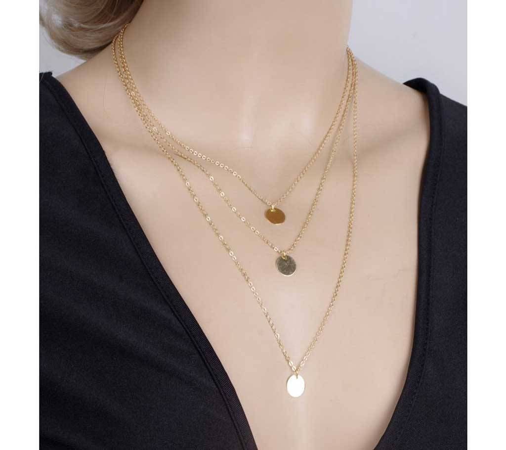 Hot Round Pendant Necklaces Women Chain Collares Fashion Jewelry Bijoux Chokers Necklace Jewelry For Women Accessories