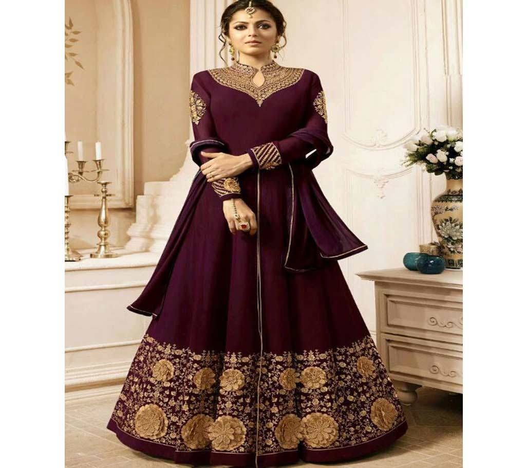 Unstitched slwar Georgette Gown
