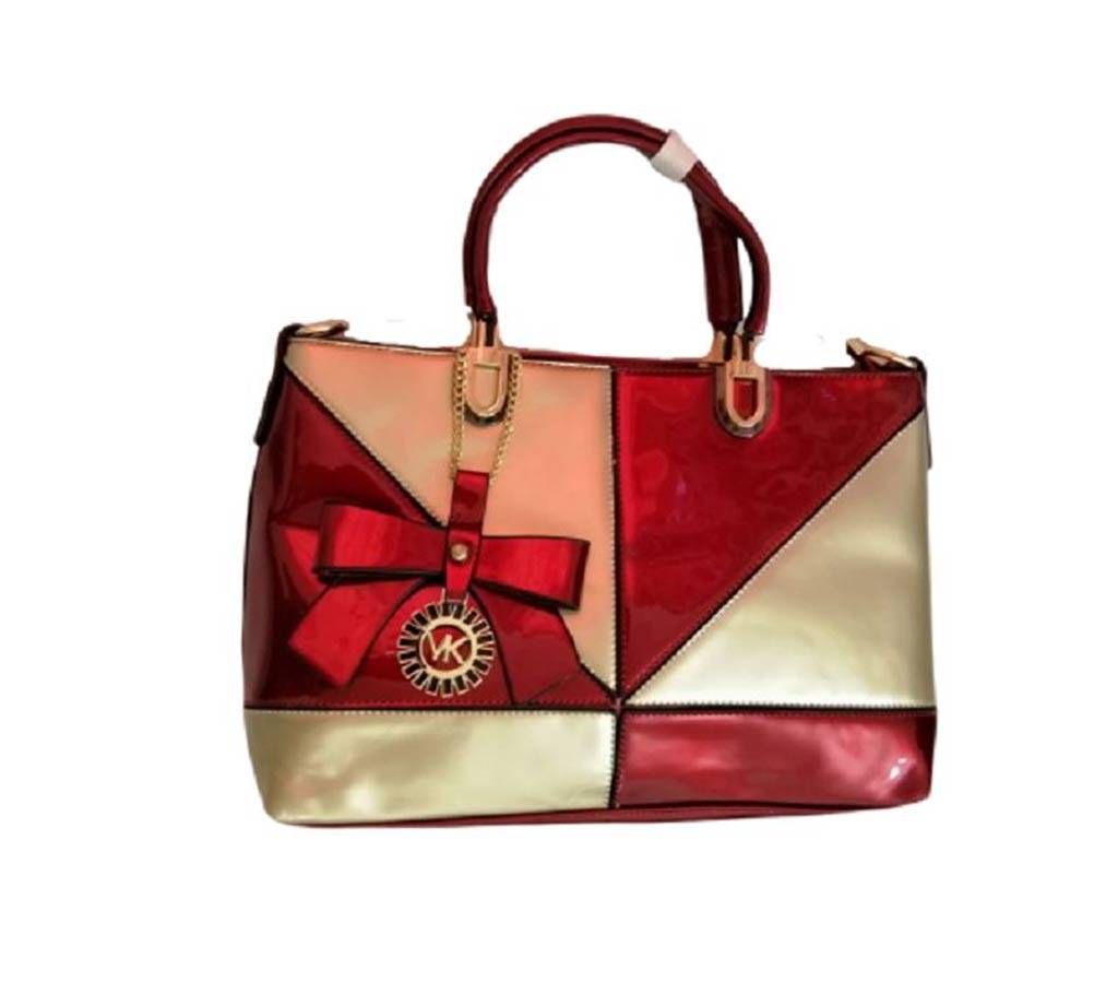Hi-Quality Golden and Red Combination Bag