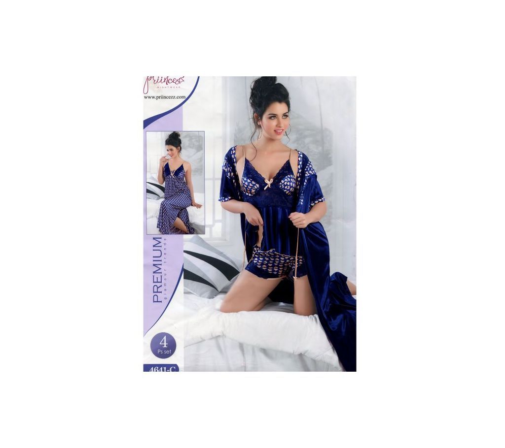 Fashionable Four Part Nighty-4641 C
