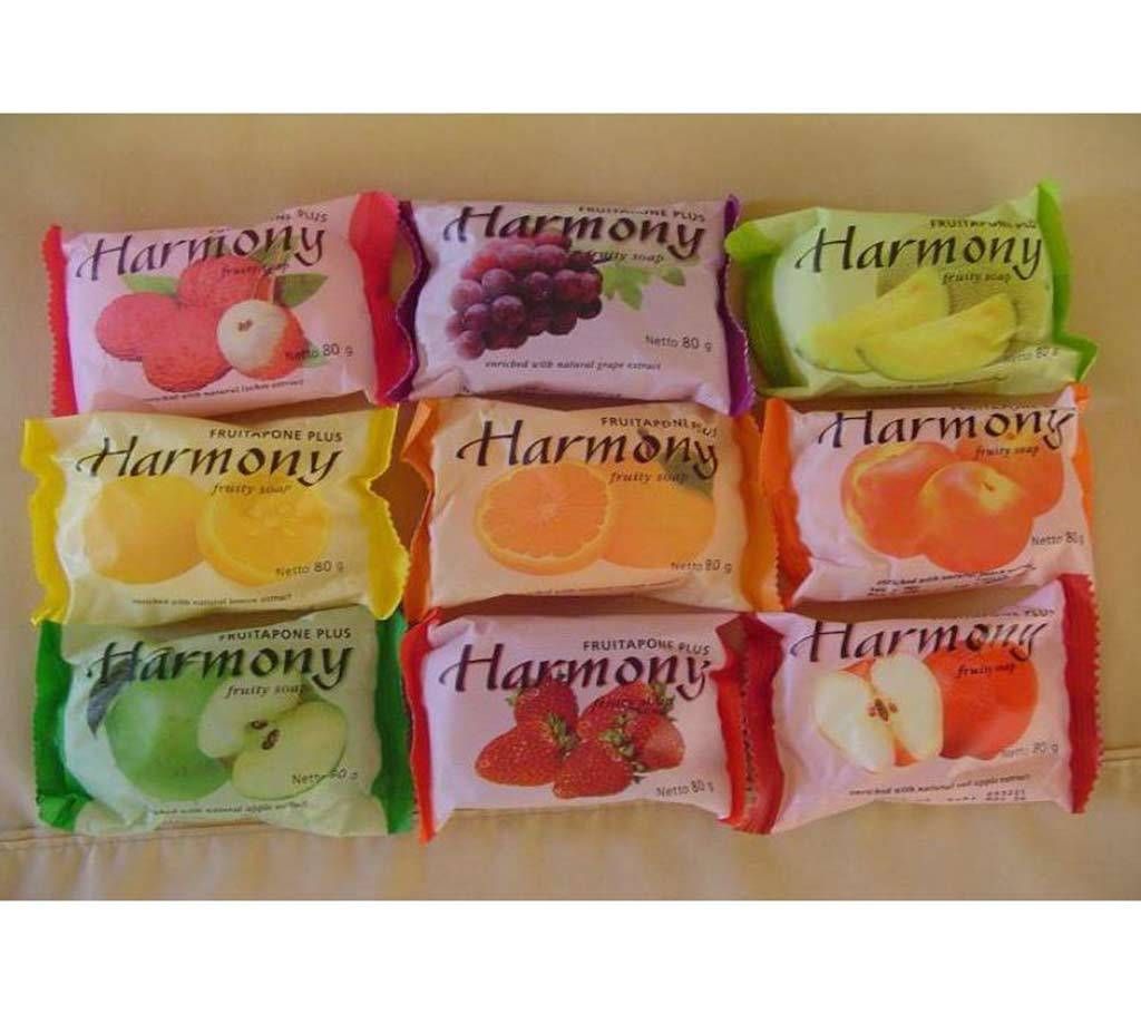 HARMONY FRUIT SOAP 75g x 4pcs (300g) Indonesia