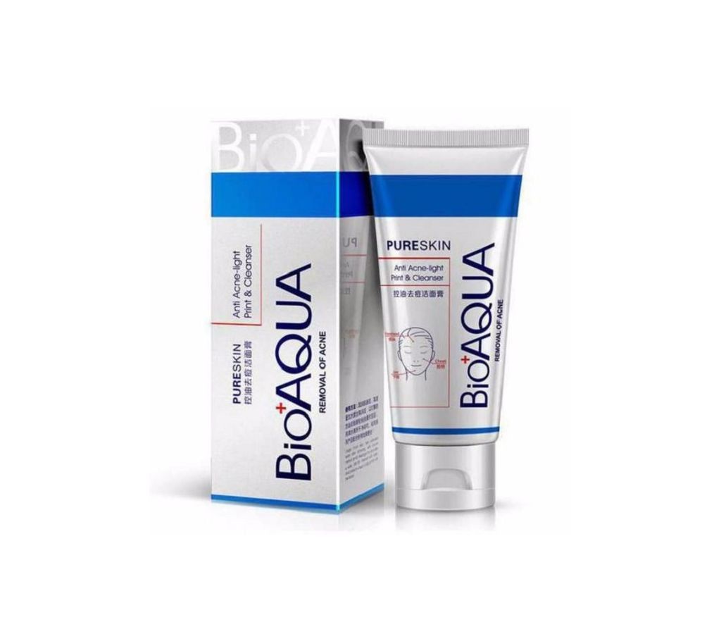 Bioaqua Pure Skin Facial Wash Acne Cleanser - 100 g