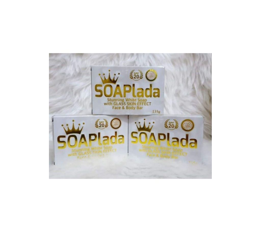 SOAPLADA STUNNING WHITE SOAP Face and Body With Glass Skin Effect