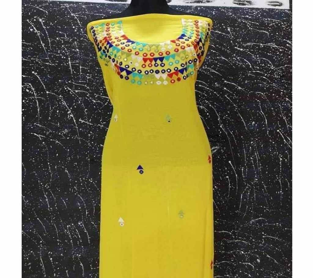 Indian weightless georgette embroidery three piece