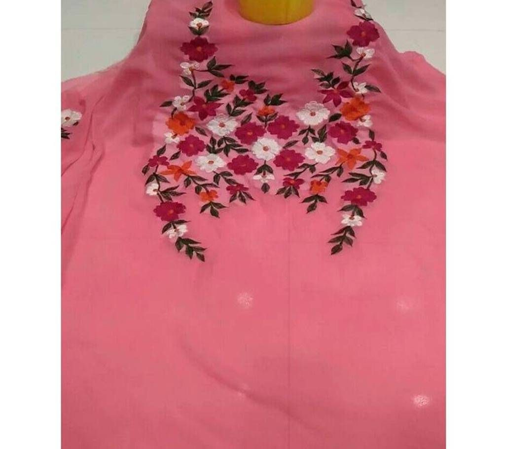 Indian weightless Georgette Embroidery Carcupi For women[1 pcs]