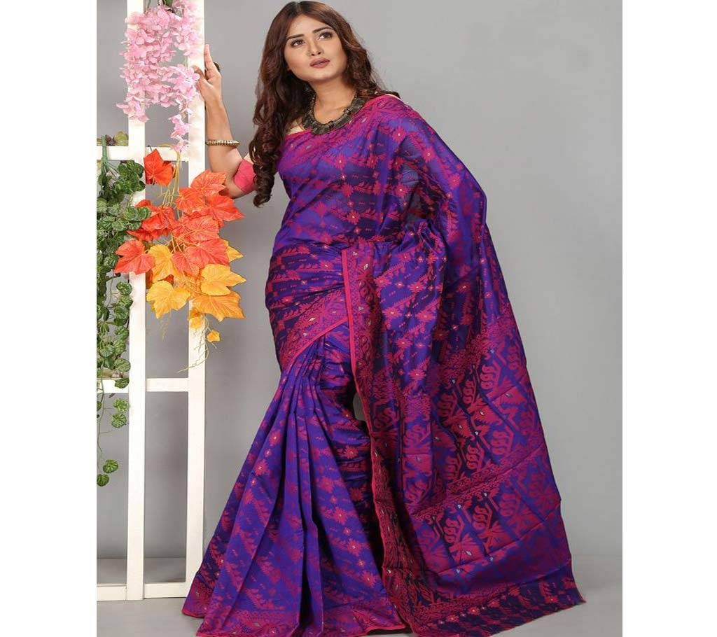 Silk Jamdani Full Body Works Colorful 13 Haat Saree