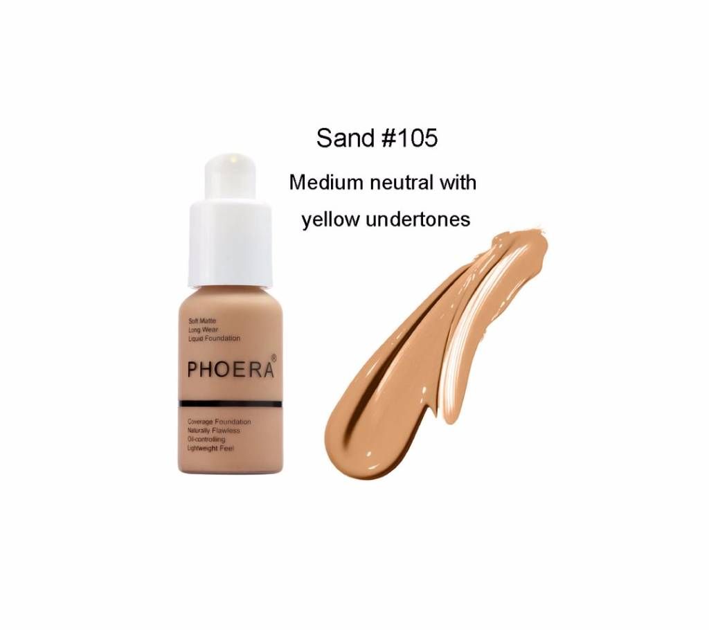 PHOERA Liquid Matte Moisturizer Foundation For Brighten skin