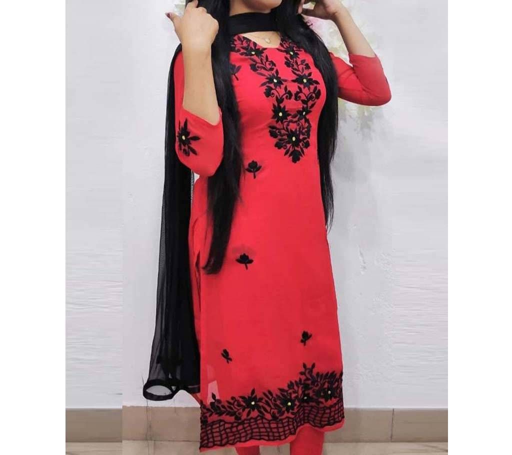 Unstitched Embroidery Georgette 3pcs - UG004 - GDV