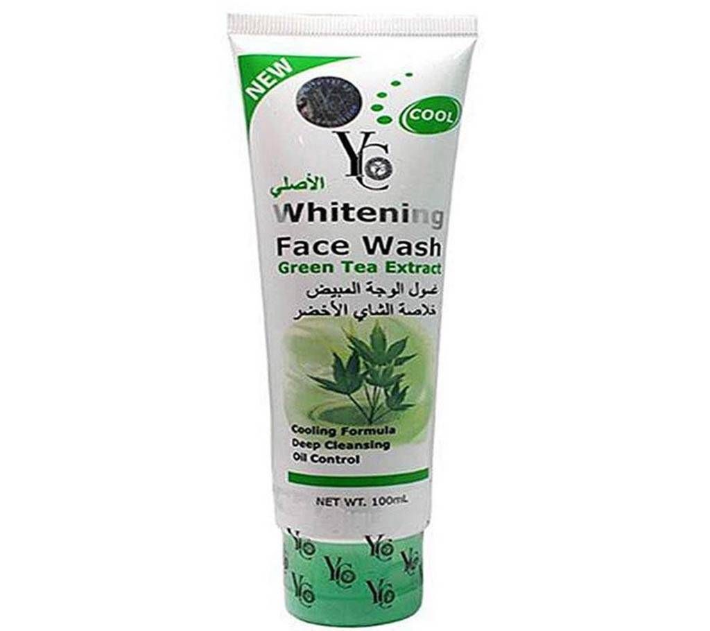 YC green tea extract whitening face wash 100ml Thailand