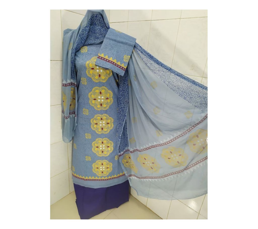 Block Print Cotton Four Piece 110