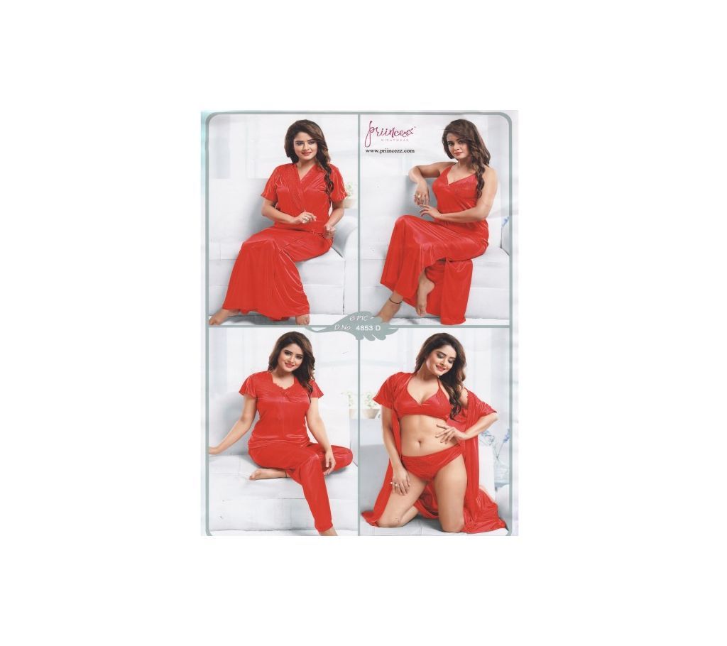 Fashionable Six Part Nighty-4853 D