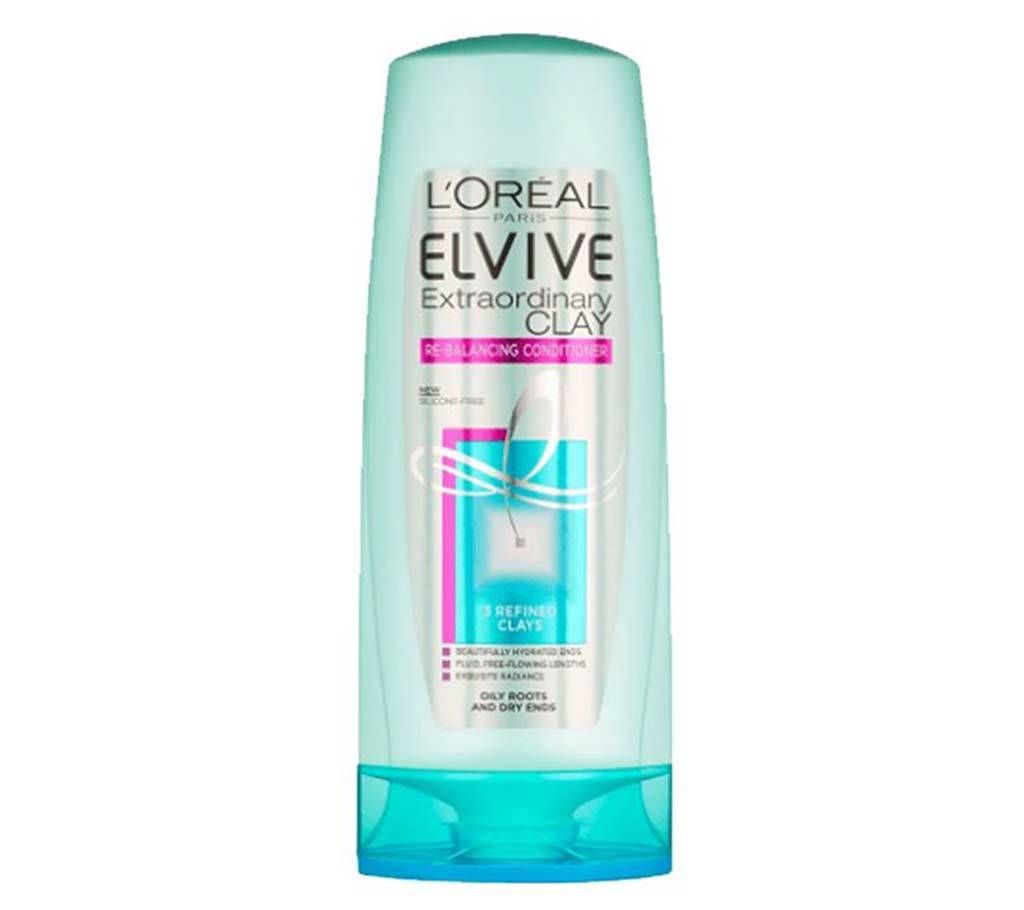 loreal paris elvive extraordinary clay rebalancing conditioner-12.6oz-France